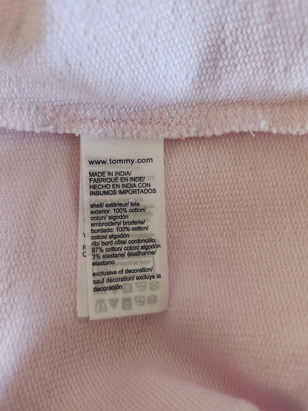Tommy‎ Hilfiger Light Pink Eyelet-Sleeve Drop Hem Dress